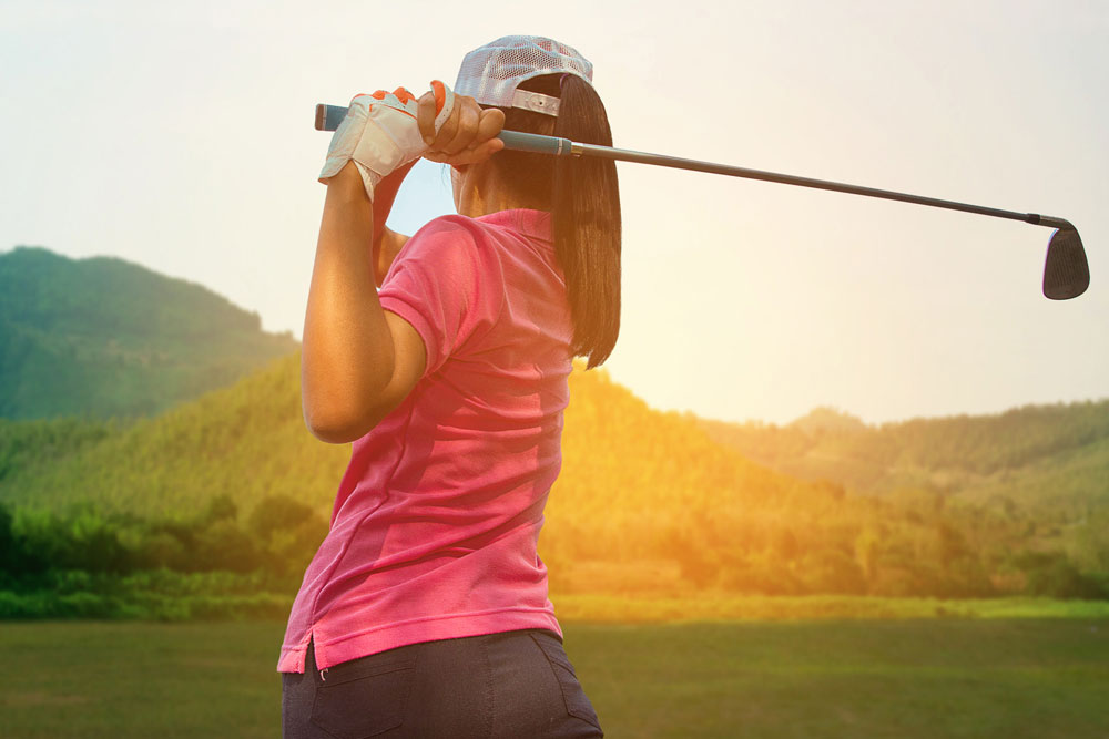 woman golfer